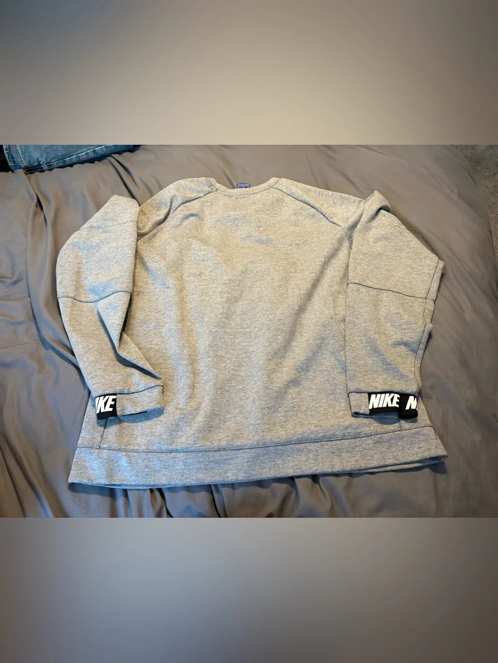 Nike Sportswear Advance 15 Crewneck Sweatshirt In Heather Gray  Size Medium